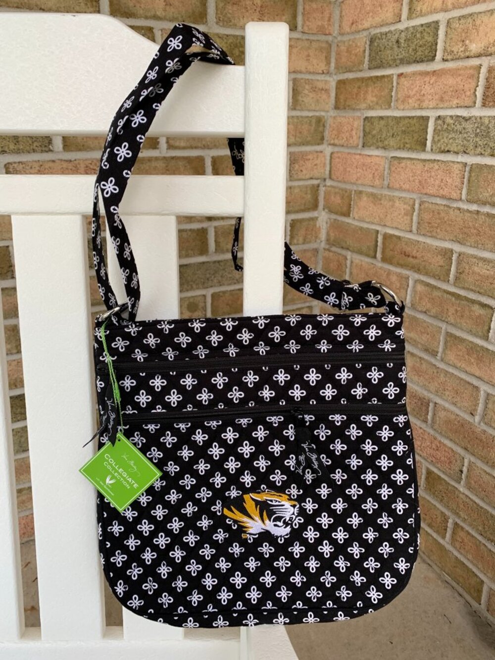 Vera Bradley Triple Zip Hipster crossbody University of Missouri mini concerto